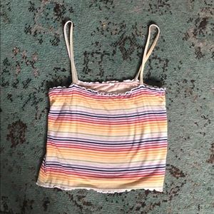 Rainbow crop top